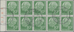 Bundesrepublik - Zusammendrucke: 1960, Heuss I, Fluoreszierendes Papier, Rand Mi - Se-Tenant