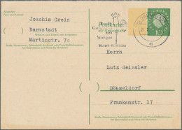 Bundesrepublik - Ganzsachen: 1960, Heuss Medaillon Mit Fluoreszenz-Beidruck, 10 - Other & Unclassified