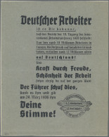 Delcampe - Ansichtskarten: Propaganda: 1936, Propagandakarton (Makulatur Einer Propagandapo - Politieke Partijen & Verkiezingen