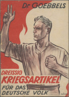 Ansichtskarten: Propaganda: 1943, Propagandaheft "Dreissig Kriegsartikel Für Das - Partiti Politici & Elezioni