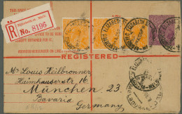 Australia - Postal Stationery: 1920/1928, Registration Envelopes KGV: Sideways 5 - Interi Postali