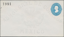 Mexico - Postal Stationary: 1878/1883, Stationery Envelopes (25) Ex-E6/9 4 C., 1 - Mexiko