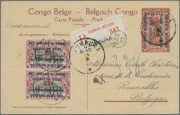 Ruanda-Urundi: 1903/25, Seven Stationery Cards Inc. 4 Used, Inc. Four Occupation - Collezioni
