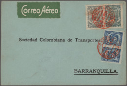 SCADTA - Issue For Columbia: 1925/1930, Collection Of 34 Commercial Airmail-Scad - Colombie
