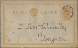 Oranje Free State - Postal Stationery: 1886/1895, Postal Card 1d. Orange, Lot Of - Otros & Sin Clasificación