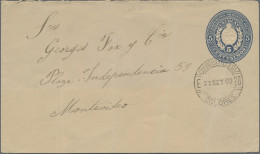 Uruguay - Postal Stationery: 1899/1902, Envelopes "Coat Of Arms", Group Of Five - Uruguay