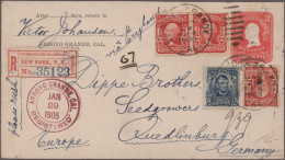 United States: 1820/2000, Posten Mit Hunderten Von Briefen, Karten Und Ganzsache - Briefe U. Dokumente