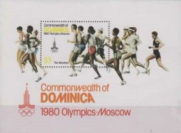 DOMINICA :1980: Y.BF62 : ## Olympics MOSCOU 1980 ##.  @§@ Course à Pied @§@  Postfris / Neufs / MNH. - Sommer 1980: Moskau