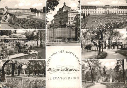 72216409 Ludwigsburg Schloss Tor Terrasse Gartenschau Bluehendes Barock Teilansi - Ludwigsburg