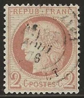 France  .  Y&T   .   51  .    O  .     Oblitéré - 1871-1875 Cérès