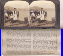 Romania,Rumanien,Roumanie -Orsova-Donau, Danube-types- Stereo Photo - Roemenië