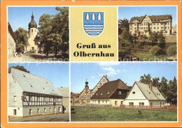 72215355 Olbernhau Erzgebirge Kirche Rathaus Gaststaette Wilder Mann Saigerhuett - Olbernhau