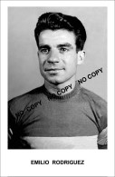 PHOTO CYCLISME REENFORCE GRAND QUALITÉ ( NO CAFRTE ), EMILIO RODRIGUEZ 1954 - Cyclisme