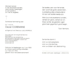 Oscar Coremans (1925-1993) - Andachtsbilder
