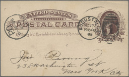 United States - Postal Stationary: 1885/1886, Postal Card Jefferson 1c. Brown, L - Andere & Zonder Classificatie