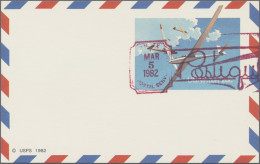 United States - Postal Stationary: 1982, Postal Cards With IMPRINT (CACHET), Air - Other & Unclassified