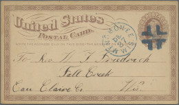 United States Of America - Post Marks: 1874/1881, Group Of 30 Selected Stationer - Postal History