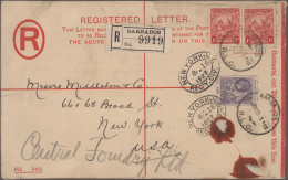 British Commonwealth: 1850-1960's (c.): Eight Covers And Postcards Plus Several - Autres & Non Classés