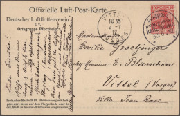 Air Mail - Germany: 1912/1927, Deutsches Reich, Lot Mit 17 Sauberen Luftpostbele - Luchtpost & Zeppelin