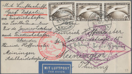 Air Mail - Germany: 1912/1940 (ca.), Konvolut Von 87 Briefen Flug- Und Zeppelinp - Airmail & Zeppelin