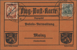 Air Mail - Germany: 1912-modern, Karton Mit Etlichen Hundert Briefen, Karten Und - Luft- Und Zeppelinpost