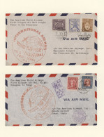 Air Mail: 1947/1981, Album With Approx. 100 First Flight Covers Of The US Airlin - Autres & Non Classés
