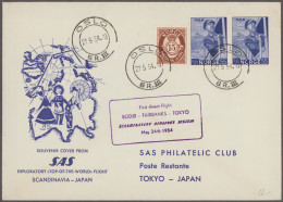 Air Mail: 1951/2002, Album With Approx. 80 Flight Covers Of SAS. Valuable Covers - Other & Unclassified