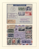 Air Mail: 1952/2010, 2 Albums With Approx. 140 Air France Flight Covers From And - Autres & Non Classés