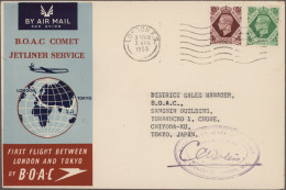 Air Mail: 1953/2011, Album With Approx. 75 First Flight Covers Of BOAC And Briti - Other & Unclassified