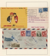 Air Mail: 1955/2012, Album With Approx. 65 Flight Covers To And From Japan Of Th - Other & Unclassified