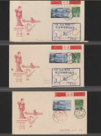 Air Mail: 1957/1998, Album With Approx. 127 Flight Documents Of Japanese Airline - Other & Unclassified