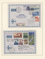 Air Mail: 1957/1998, Album With Approx. 180 First Flight Covers Of Swissair With - Other & Unclassified