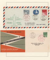 Air Mail: 1960/1998, Album With Approx. 100 First Flight Covers To And From Japa - Autres & Non Classés