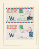 Air Mail: 1974/2012, Lindner Falzlos Album With Almost 100 Flight Covers To And - Sonstige & Ohne Zuordnung