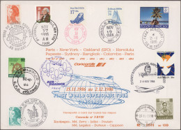 Air Mail: 1986/1999, Concorde Round-the-world Flights, Complete Collection Of 11 - Sonstige & Ohne Zuordnung