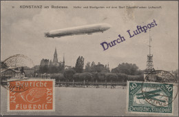 Zeppelin Mail - Germany: 1912/1936, Sammlung Mit Rund 220 Briefen, Karten Und Be - Correo Aéreo & Zeppelin