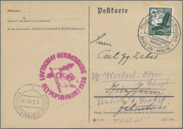 Zeppelin Mail - Germany: 1936, Three Zeppelin Covers For The 1936 Olympic Trip ( - Luft- Und Zeppelinpost