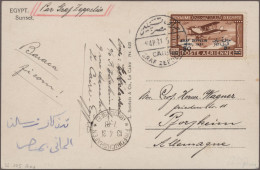 Zeppelin Mail - Overseas: 1929-32 Five Different Zeppelin Covers, With 1929 Roun - Zeppelines