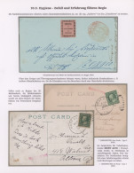 Disinfection Mail: 1830/1910 (ca.), Five Disinfected Entires, E.g. Circular Mark - Sonstige & Ohne Zuordnung