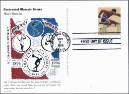 Thematics: Olympic Games: 1996, Olympic Games Atlanta, US Postal Stationery Card - Other & Unclassified