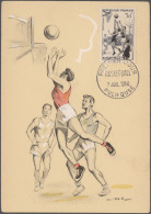 Thematics: Sport-basketball: 1934/2004, Extraordinary Top Collection Of Apprx. 1 - Basketbal