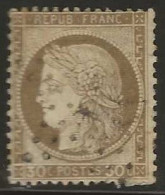 France  .  Y&T   .   56    .    O  .     Oblitéré - 1871-1875 Ceres