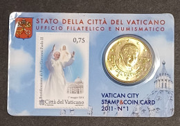 VATICAN VATICANO 2011 / COINCARD 50ct - Vaticaanstad
