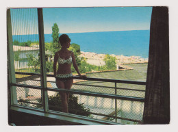 Sexy Woman, Lady With Swimwear, Bikini, Pose On Hotel Balcony, Scene, Vintage Photo Postcard Pin-Up RPPc AK (1338) - Pin-Ups