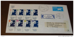 Israel Einschreiben Flugpost Nach Zirndorf Bei Nürnberg Flight AIR   Brief   1986  #cover518 - Storia Postale