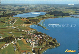 72212180 Seeham Mit Grabensee Mattsee Und Obertrumersee Fliegeraufnahme Seeham - Altri & Non Classificati