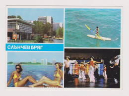 Two Sexy Women, Lady With Swimwear, Bikini, Summer Beach Scene, Surfing, Vintage Photo Postcard Pin-Up RPPc AK (66693) - Pin-Ups