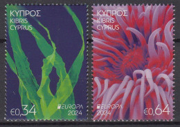 Cyprus.2024.Underwater Fauna And Flora.set 2 St. MNH - 2024