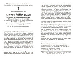 Antoon Pieter Claus (1928-1993) - Images Religieuses
