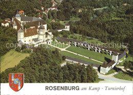 72210652 Rosenburg-Kamp Burg Turnierhof Fliegeraufnahme Rosenburg-Mold - Autres & Non Classés